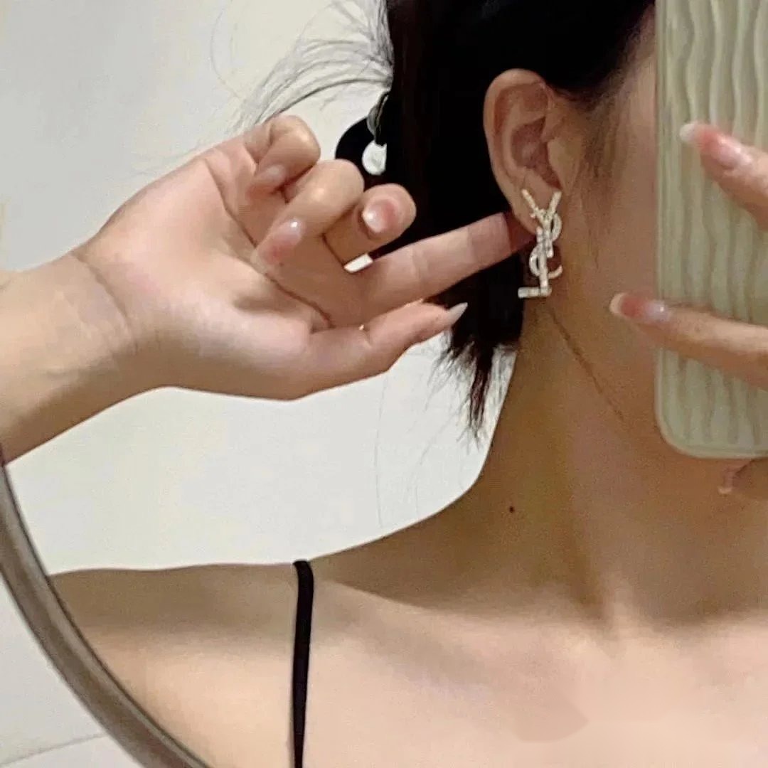 Chanel Earrings Diamond-Set