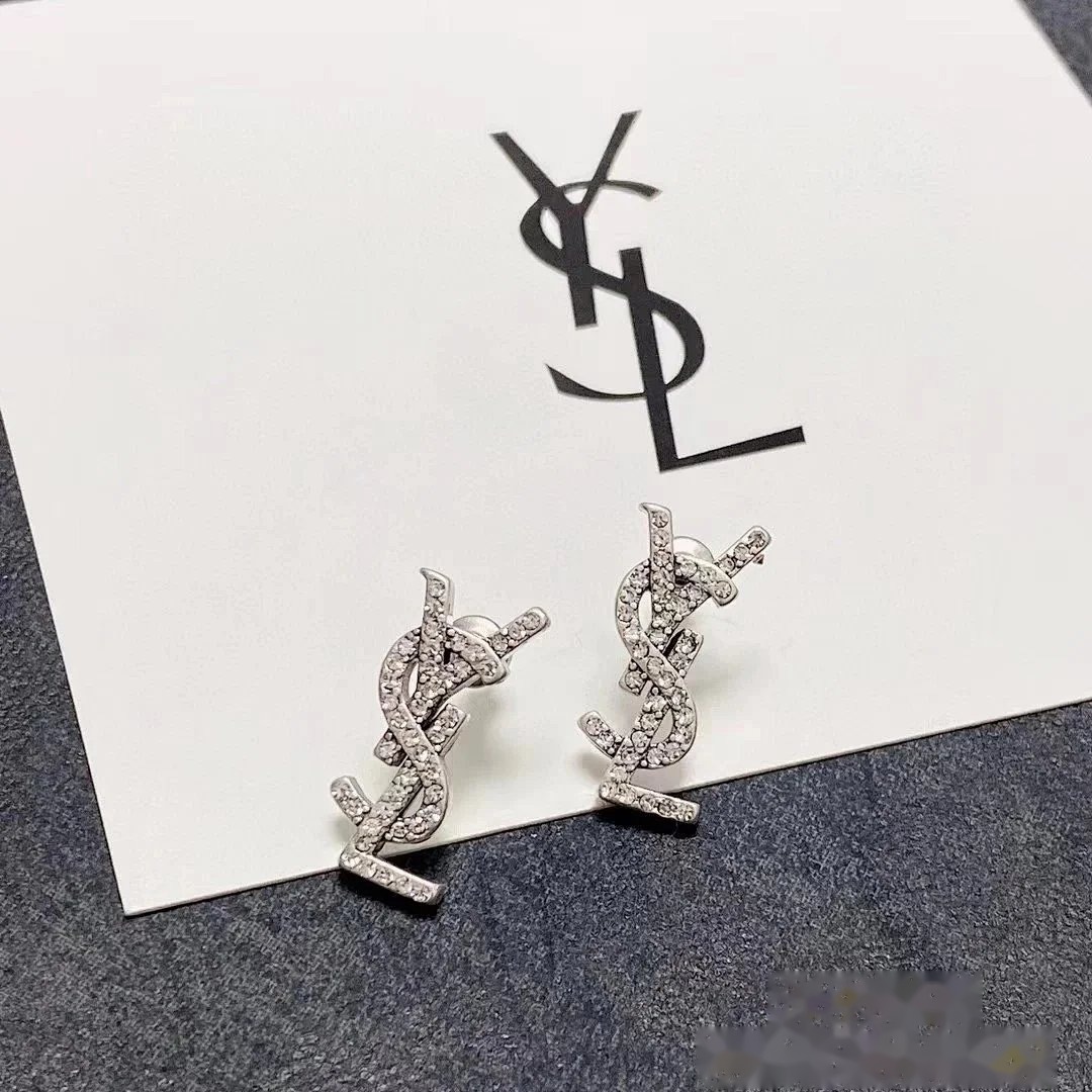 Louis Vuitton Earrings Vintage Diamond-Set