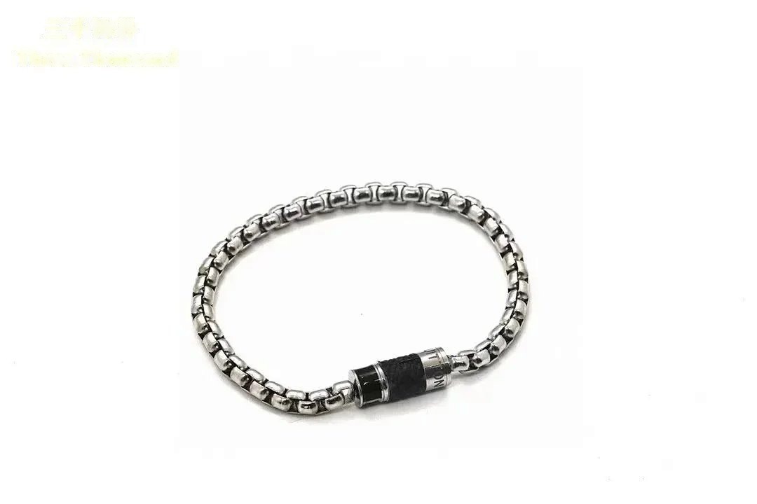 Louis Vuitton Monogram Chain Bracelet Silver Unisex