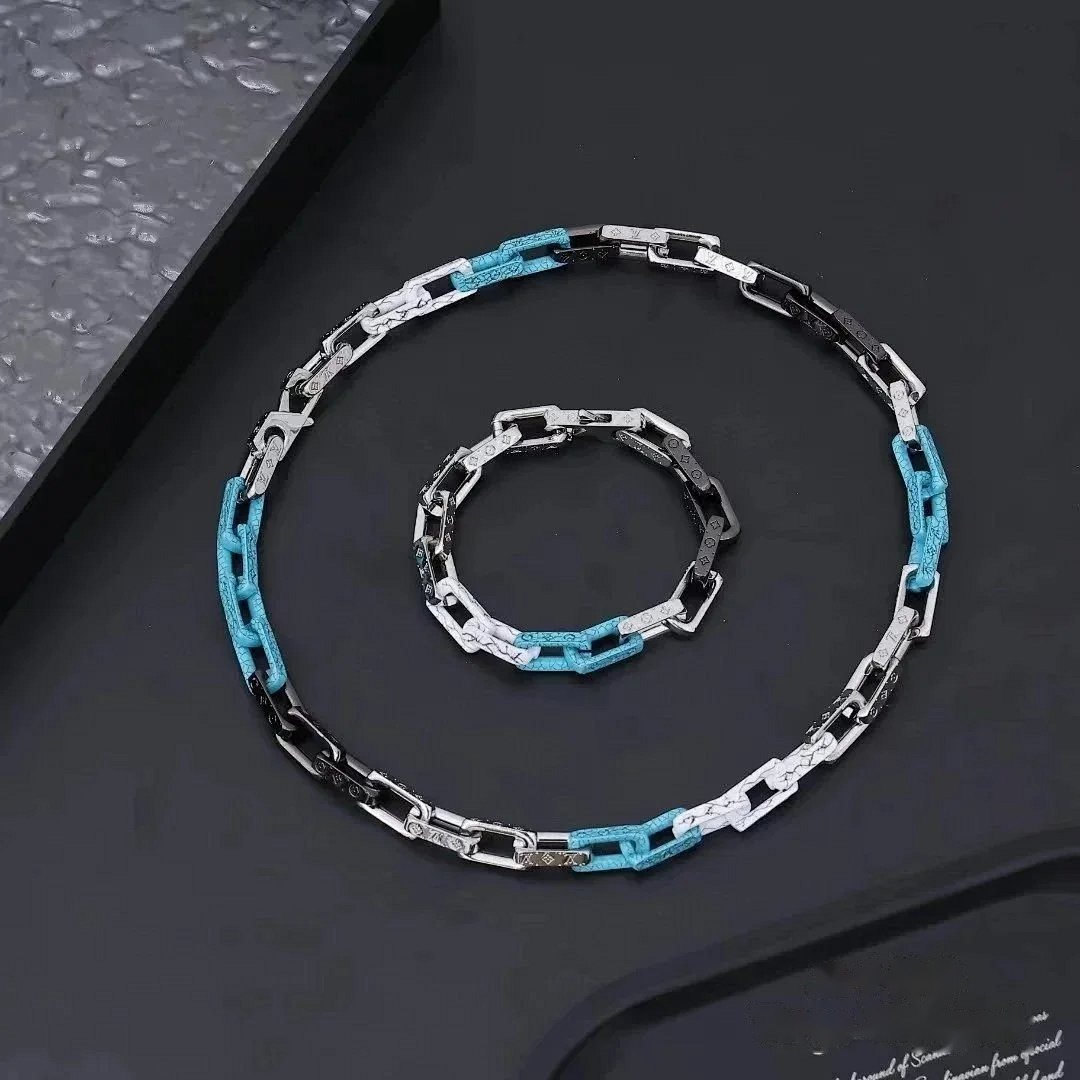 Louis Vuitton Monogram Sunrise Necklace Multi-Colour Chain Unisex