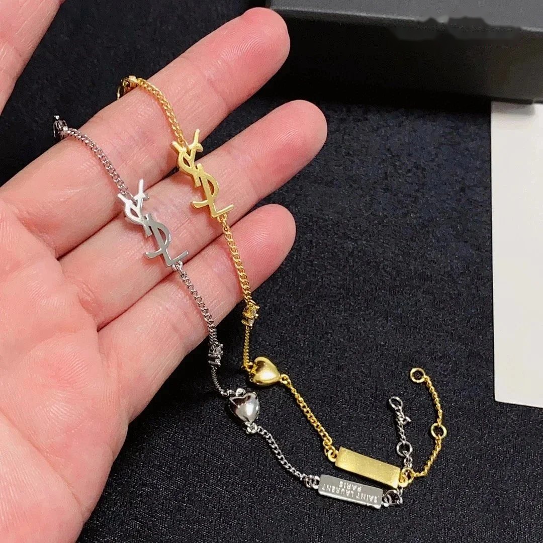 COMME des GARÇONS PLAY Bracelet Gold Diamond-Set Heart